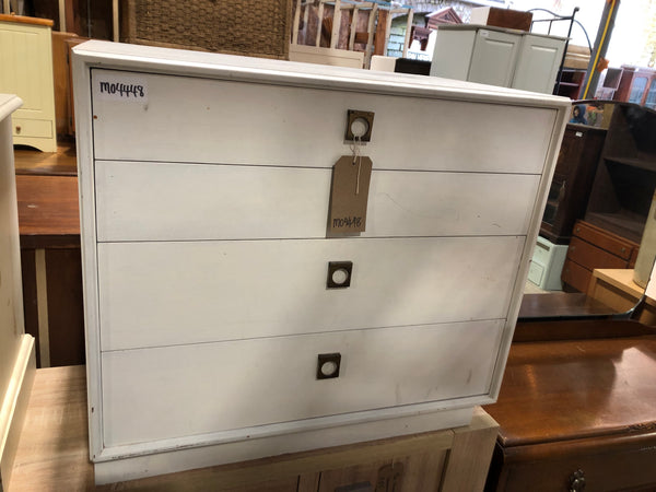 White Chest of 4 Drawers