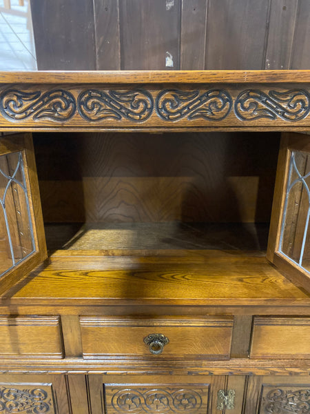 Carved Oak Court Cupboard