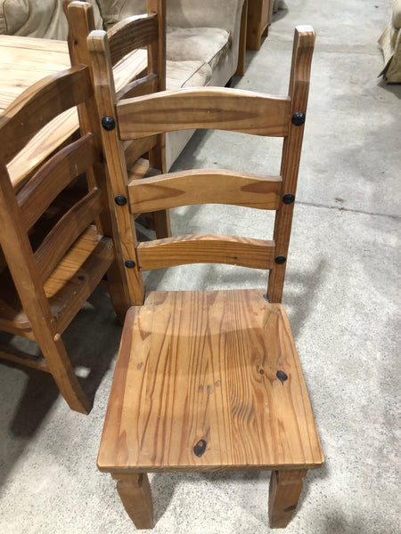 Pine Dining Table & 6 Chairs