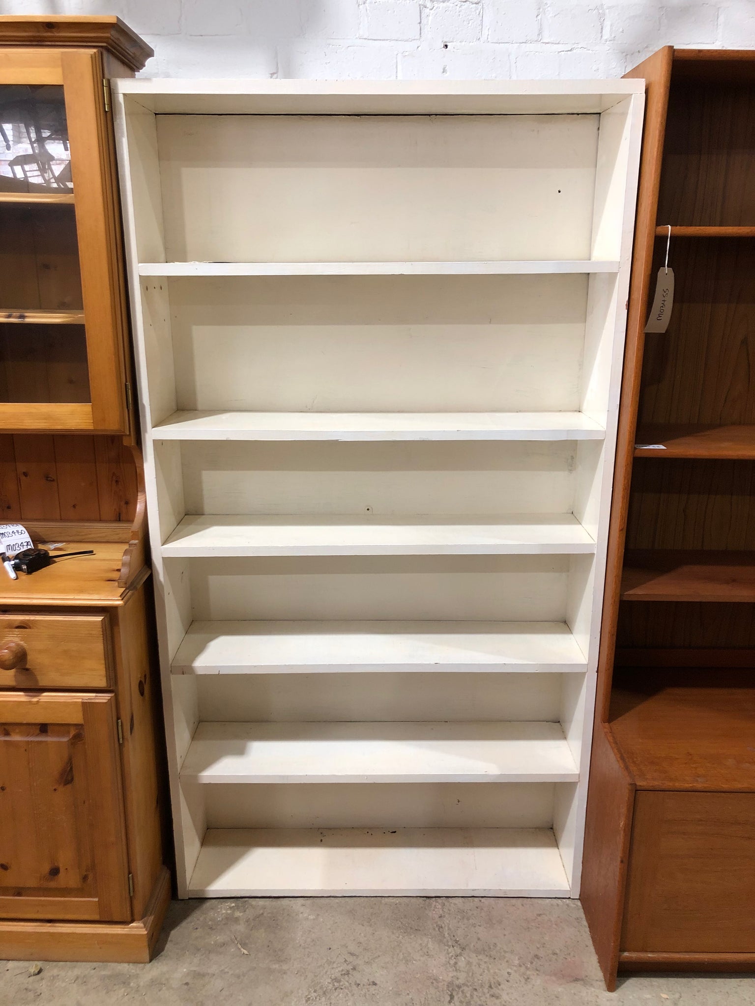 Large White Painted Bookcase