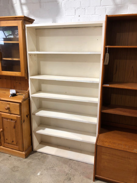 Large White Painted Bookcase
