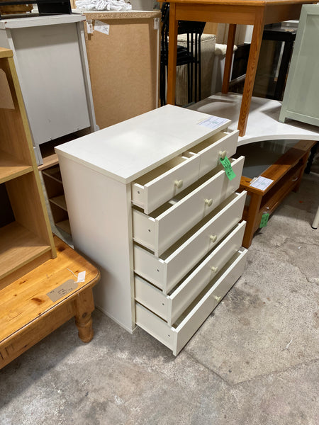 White chest of drawers - REF -