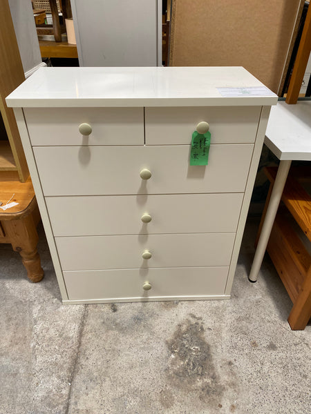 White chest of drawers - REF -