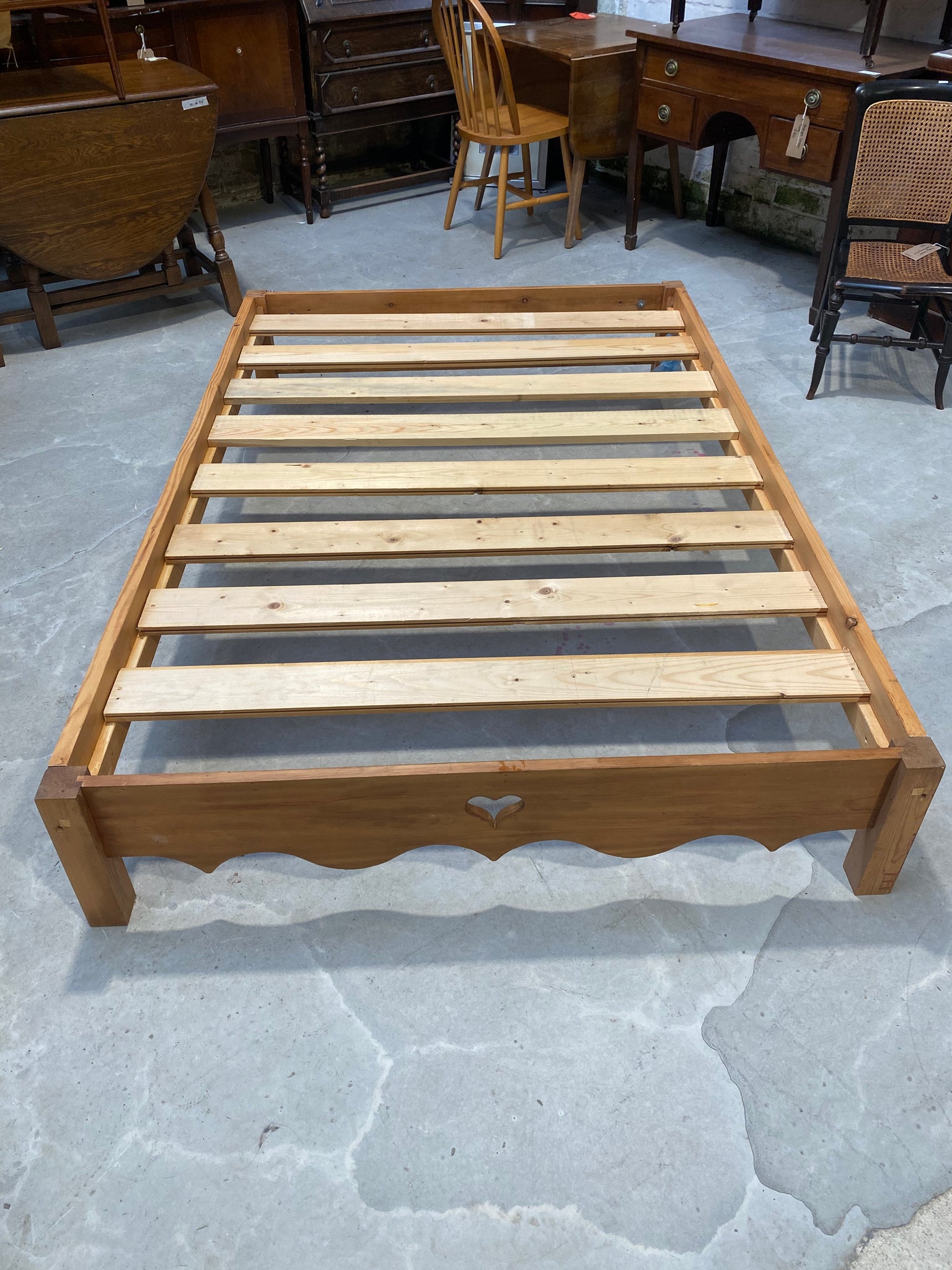 Pine Small Double Bed Base