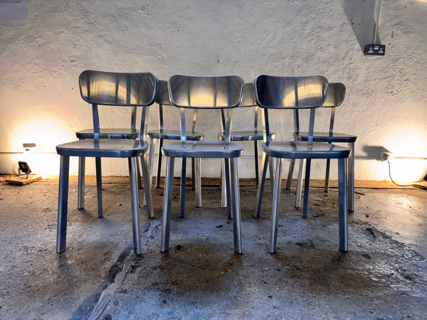 Set of Seven Déjà Vu Aluminium Chairs by Naoto Fukasawa for Magis