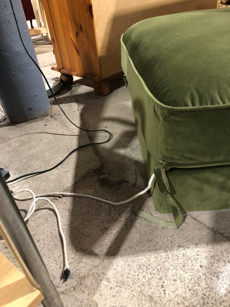 Green footstool
