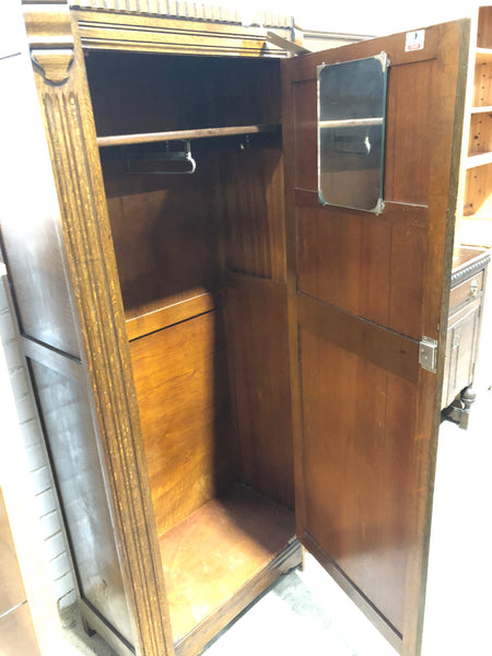 Retro Oak Single Wardrobe