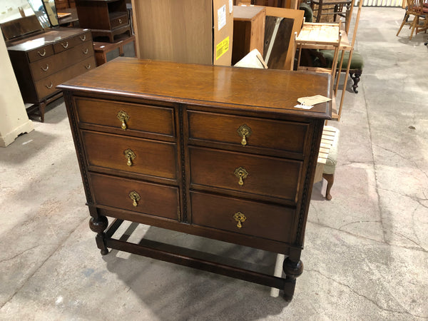 Vintage oak compact drawers