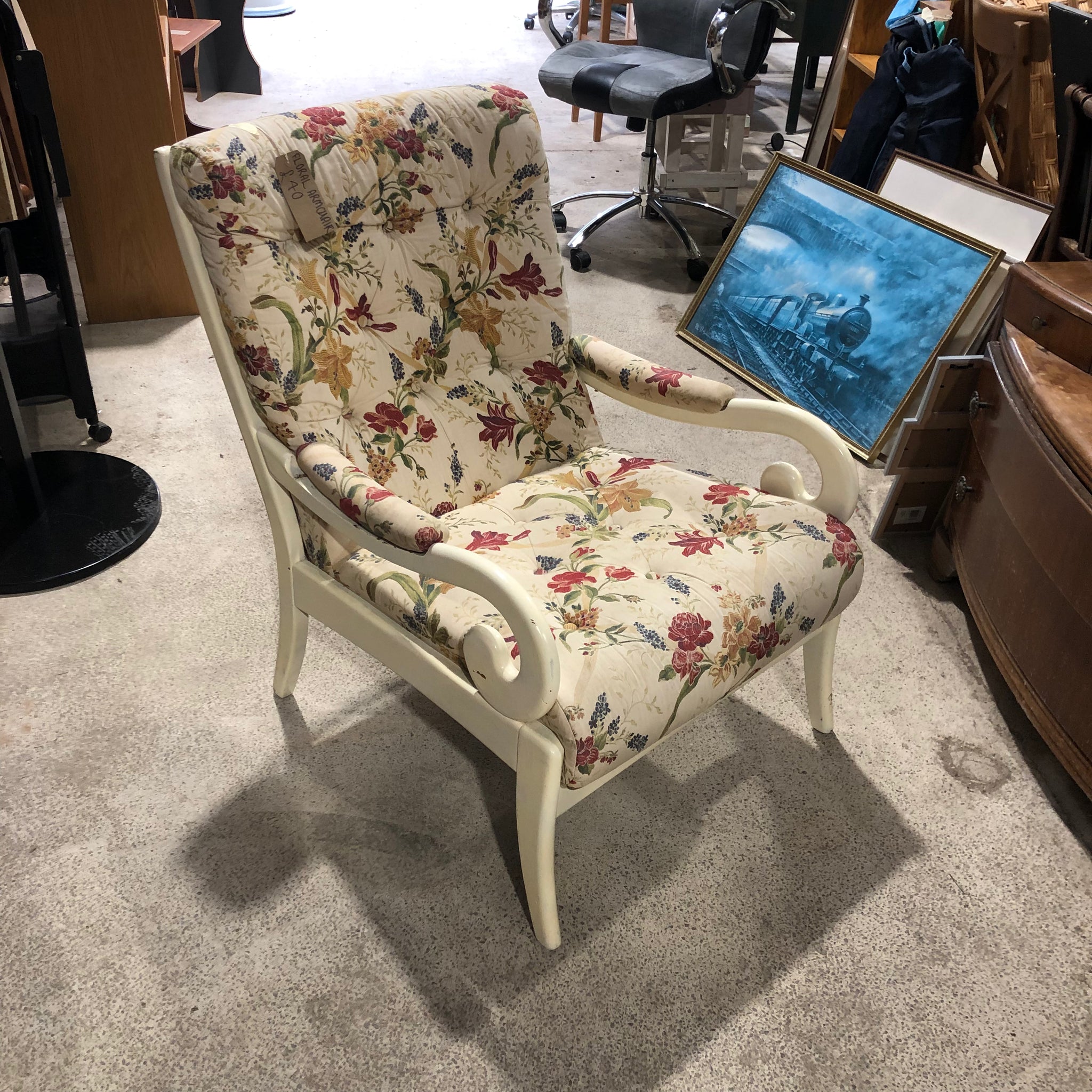 Floral Armchair
