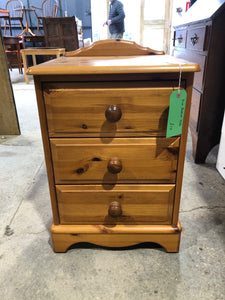 Pine Bedside Table - REF