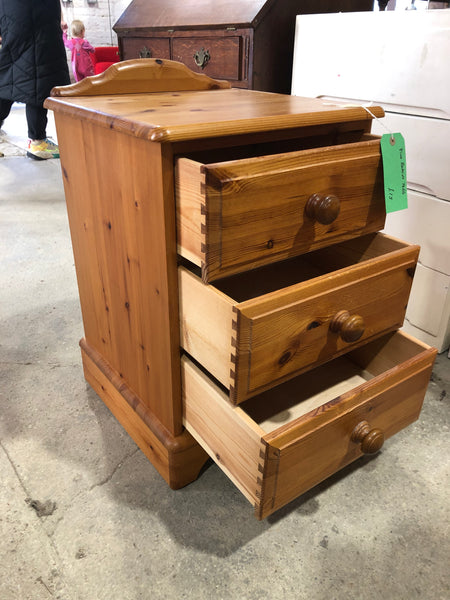 Pine Bedside Table - REF