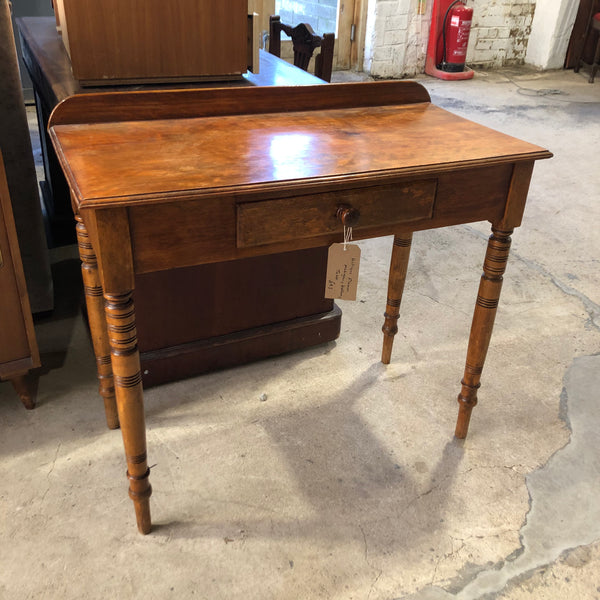 Antique Walnut Hallway Table With Drawer