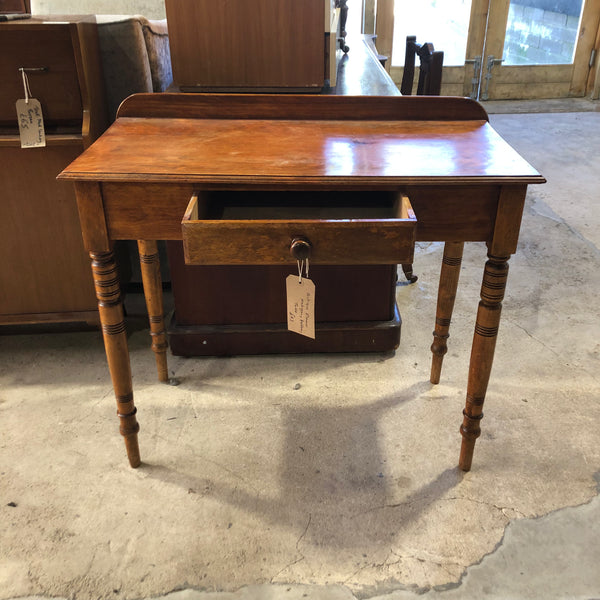 Antique Walnut Hallway Table With Drawer