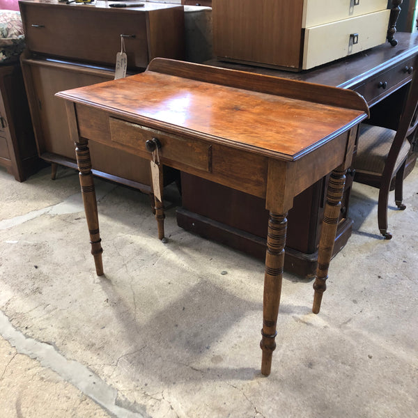 Antique Walnut Hallway Table With Drawer
