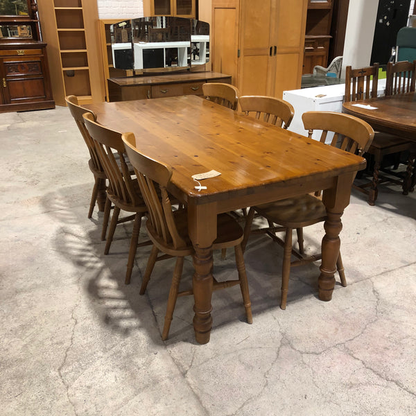 Dining Table and Six Chairs