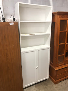 Tall White Bookcase/Cabinet