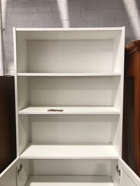 Tall White Bookcase/Cabinet