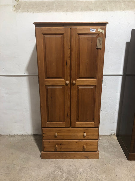 Tall Pine Wardrobe With Drawers