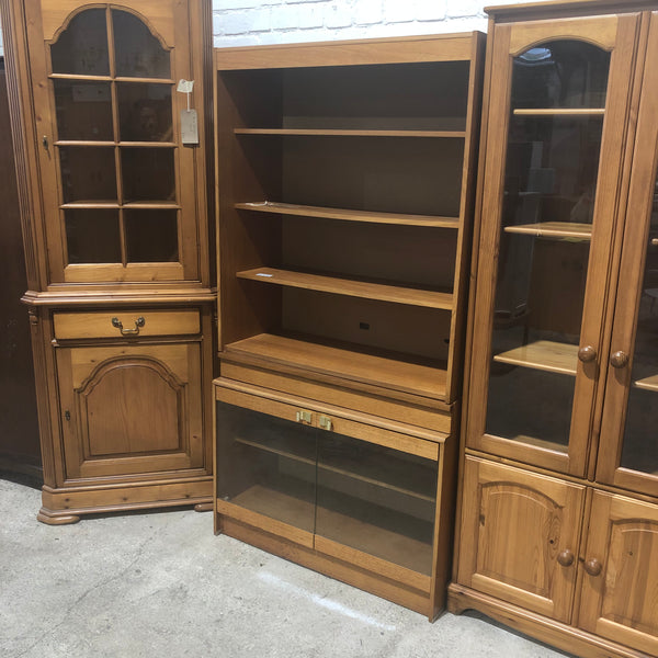 Teak Veneer Bookshelf & Cabinet - GHC
