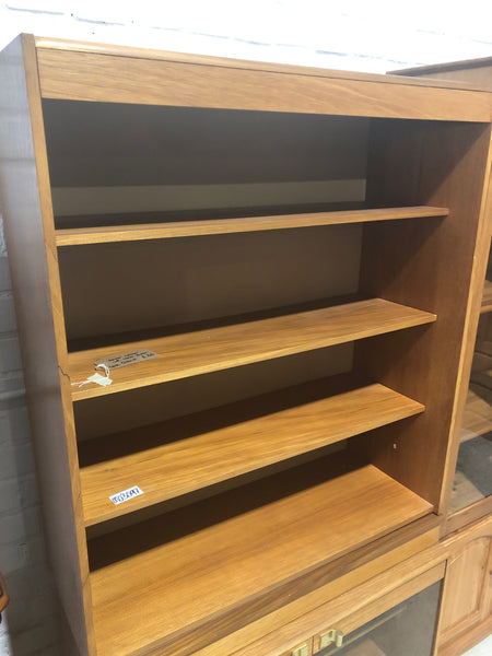 Teak Veneer Bookshelf & Cabinet - GHC