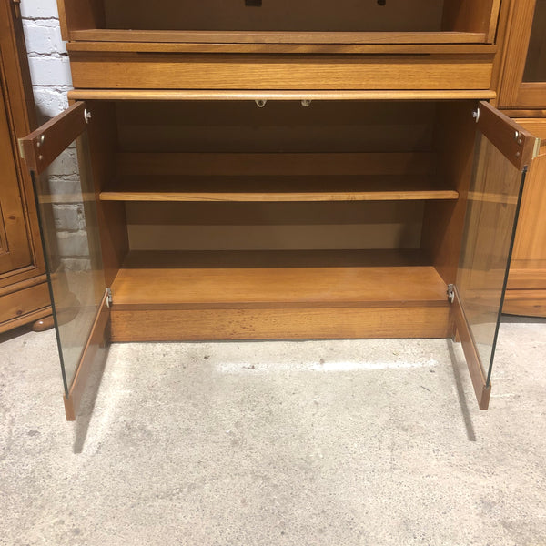 Teak Veneer Bookshelf & Cabinet - GHC