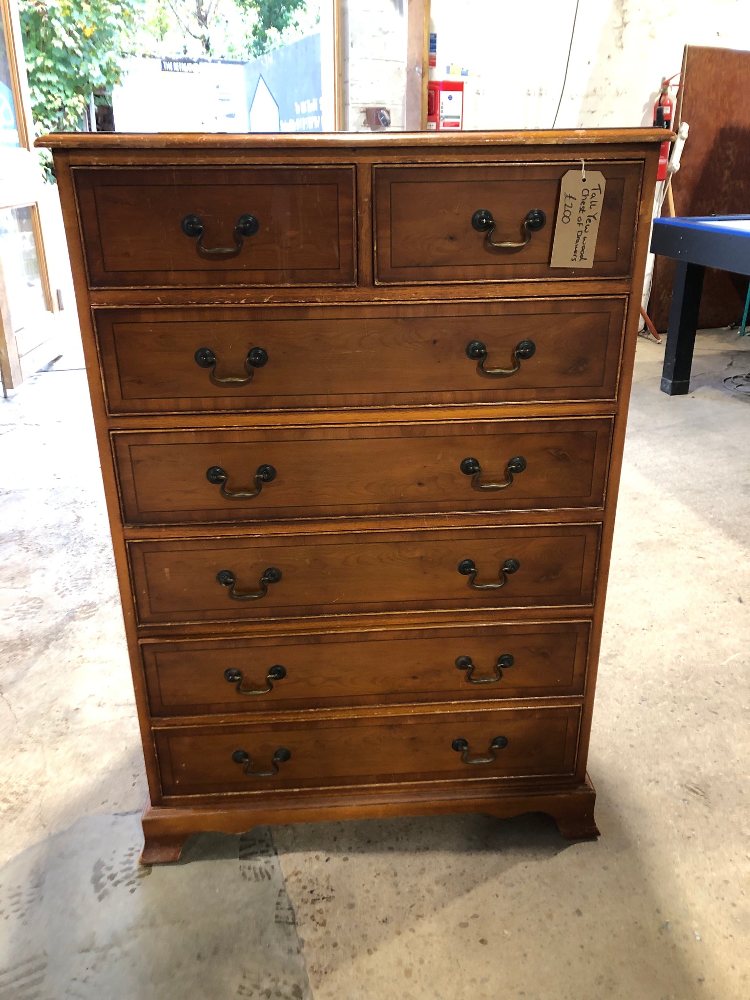 Veneer Tallboy Chest of Drawers