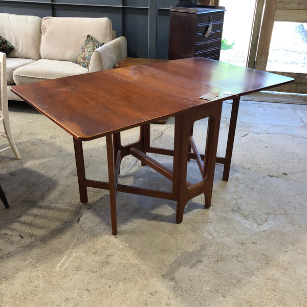 Mid Century Teak Drop Leaf Dining Table