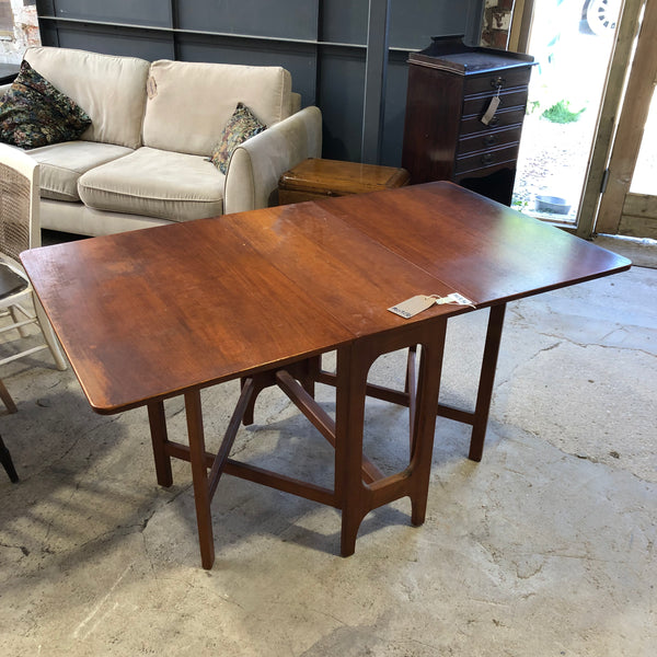 Mid Century Teak Drop Leaf Dining Table