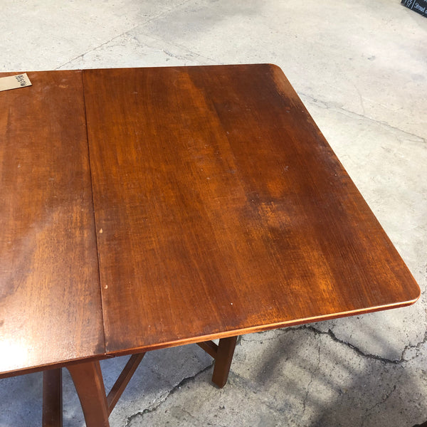 Mid Century Teak Drop Leaf Dining Table