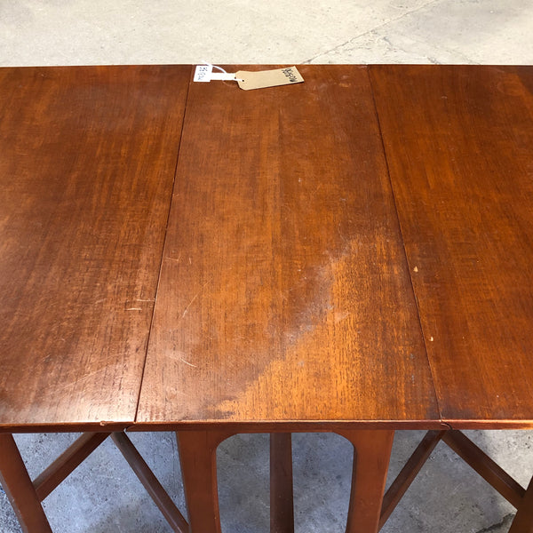 Mid Century Teak Drop Leaf Dining Table