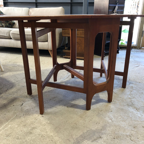Mid Century Teak Drop Leaf Dining Table
