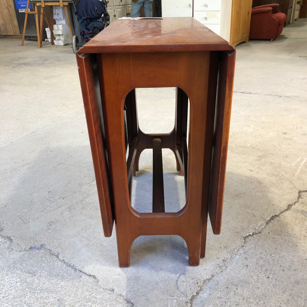 Mid Century Teak Drop Leaf Dining Table