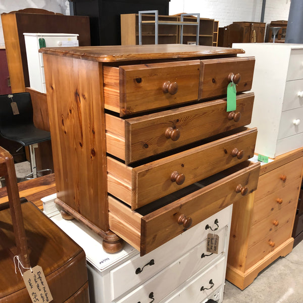 Pine Chest of Drawers - Ref