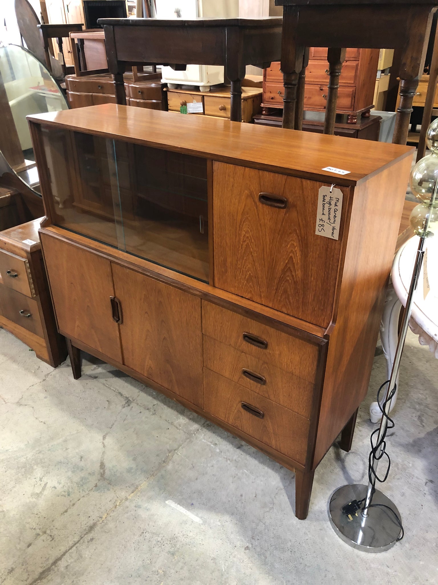 Mid Century Veneer Sideboard