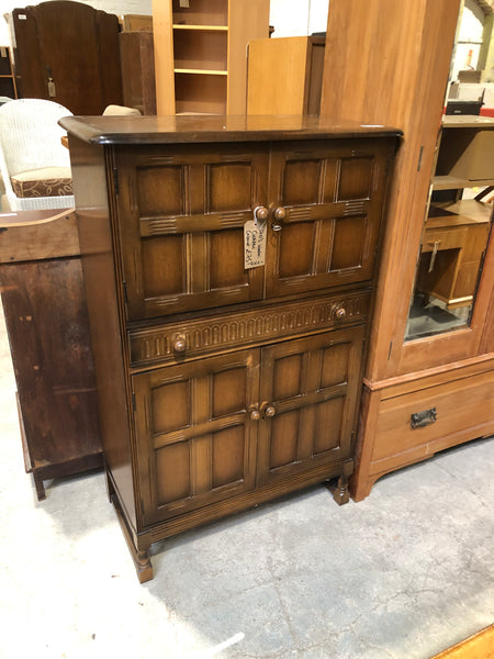 Vintage Oak Cocktail Cabinet - GHC