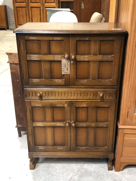 Vintage Oak Cocktail Cabinet - GHC