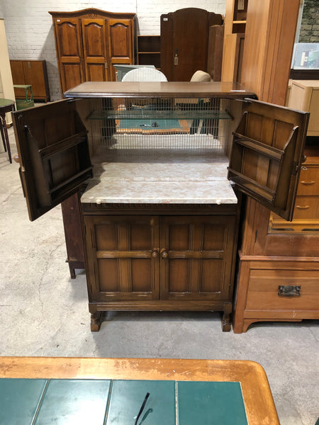 Vintage Oak Cocktail Cabinet - GHC