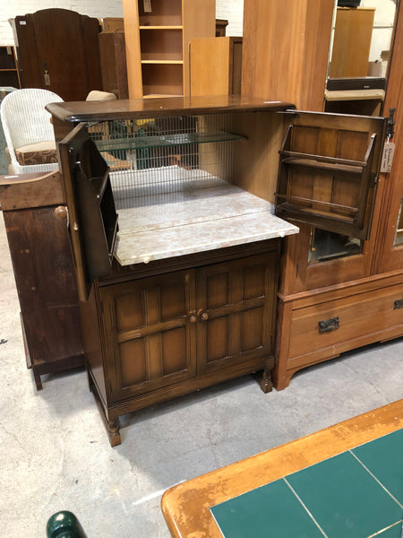 Vintage Oak Cocktail Cabinet - GHC