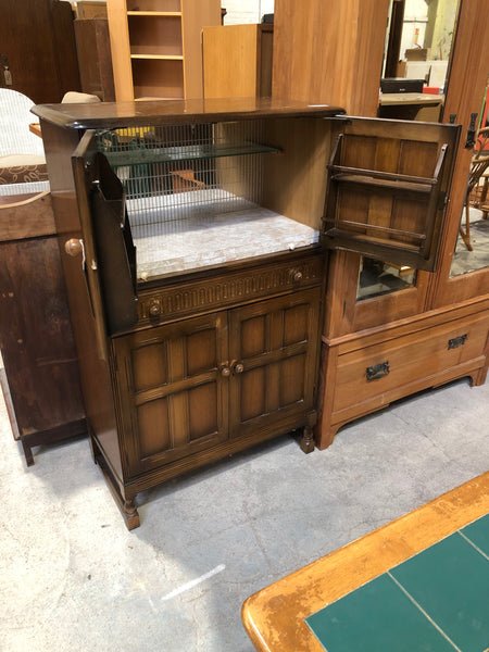 Vintage Oak Cocktail Cabinet - GHC