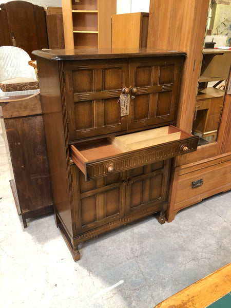 Vintage Oak Cocktail Cabinet - GHC