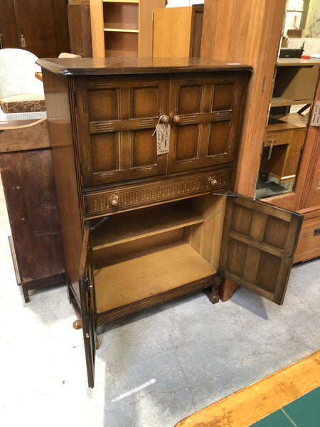 Vintage Oak Cocktail Cabinet - GHC