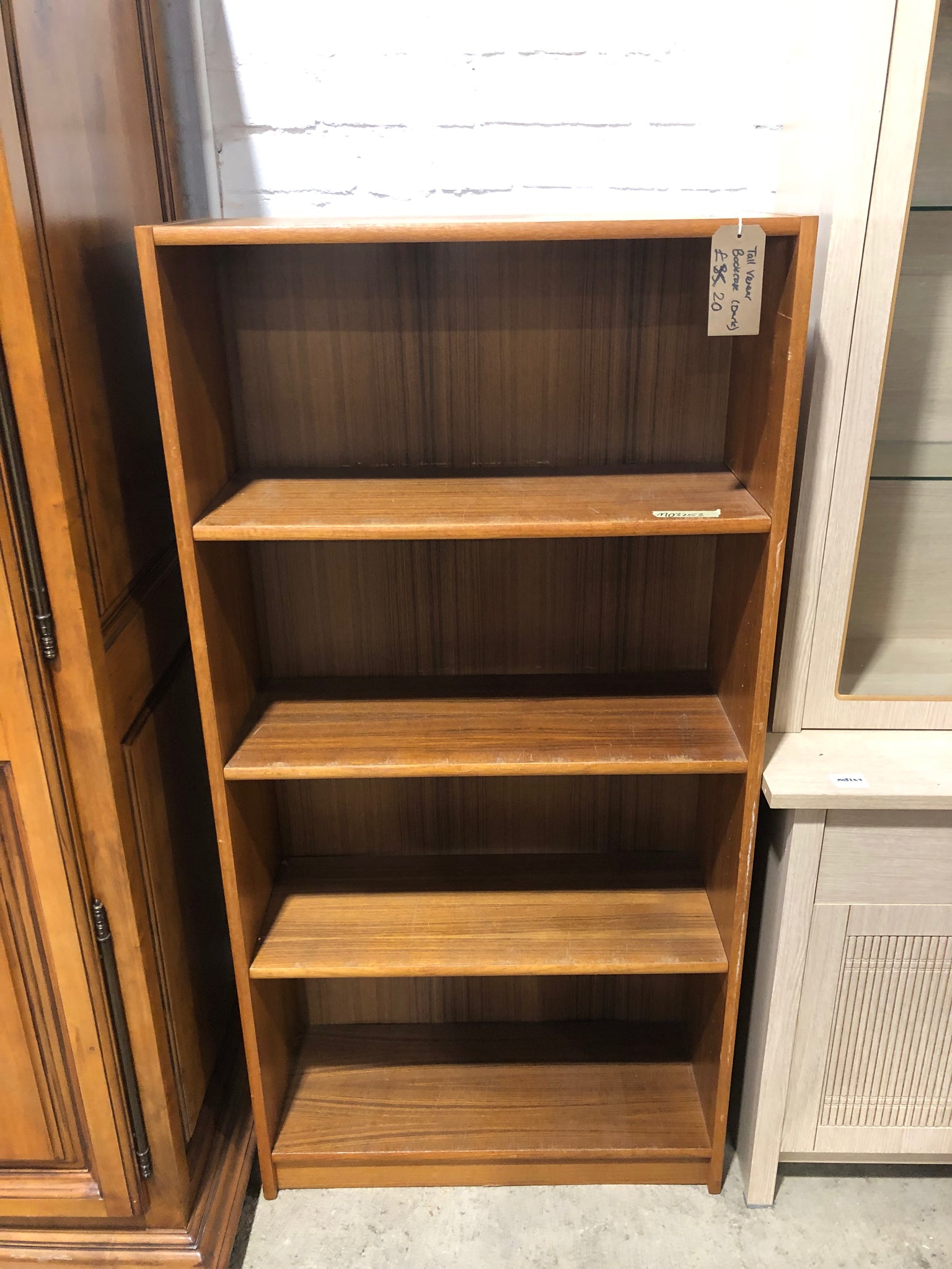 Tall Veneer Bookcase