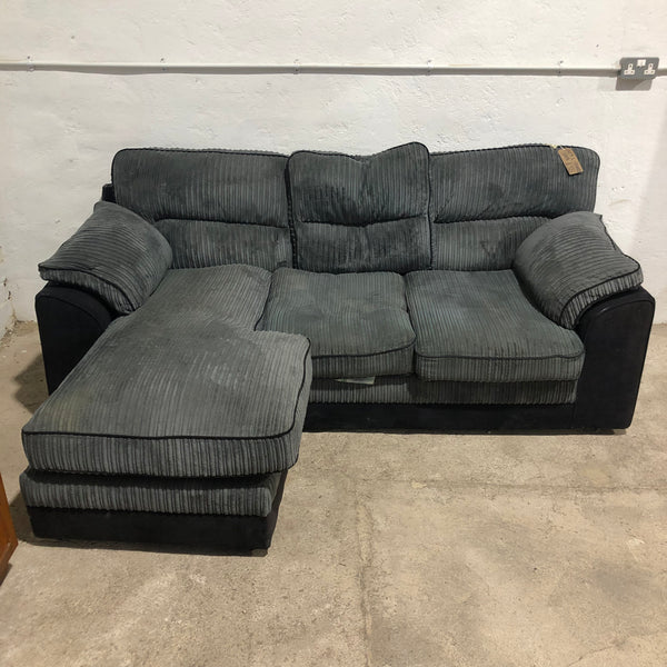 Grey L-Shaped Sofa