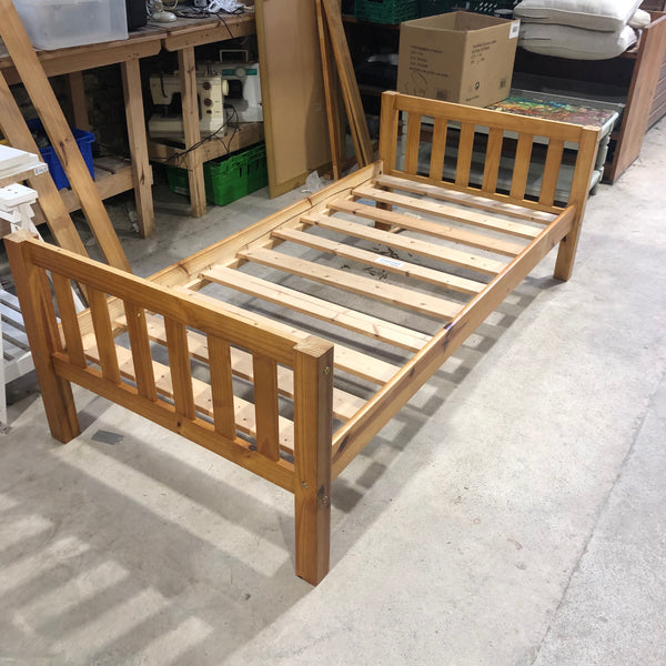 Wooden Single Bed - REF