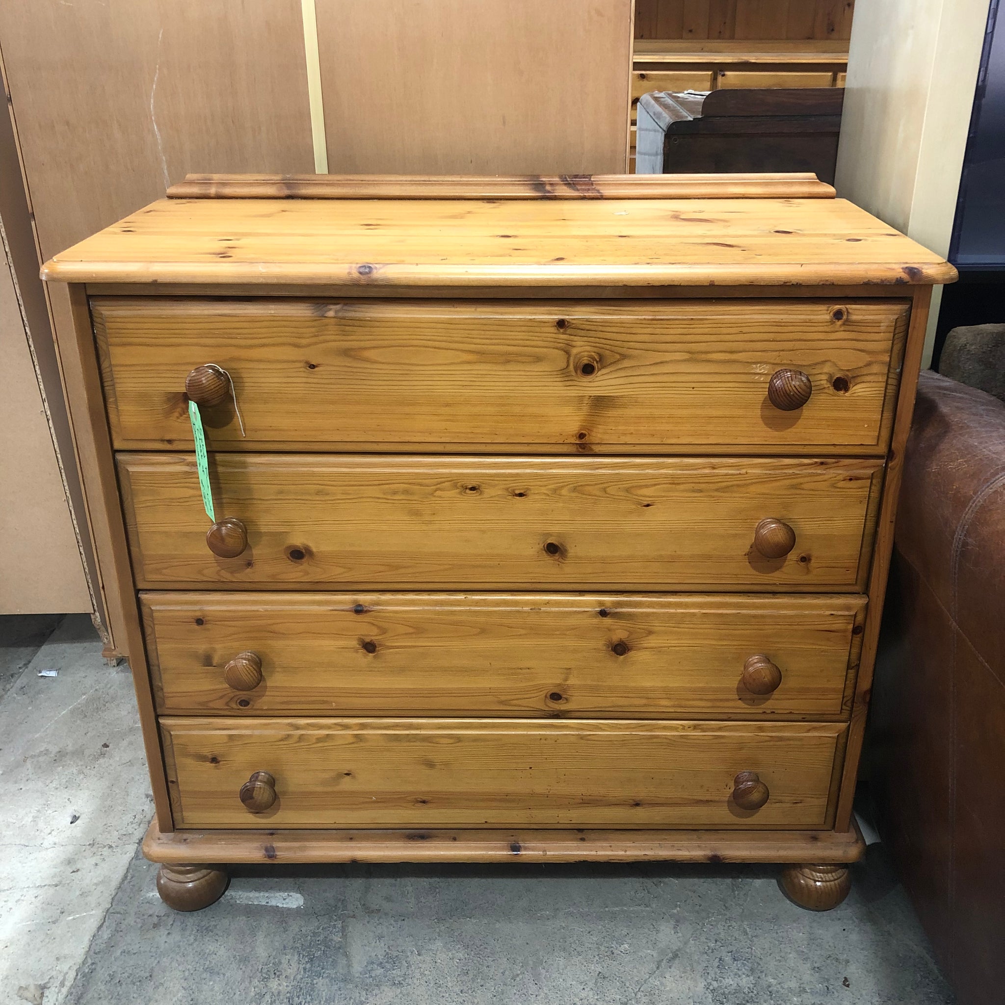 Solid Pine Chest Of Drawers - REF