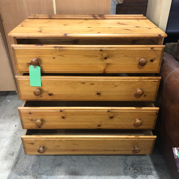 Solid Pine Chest Of Drawers - REF