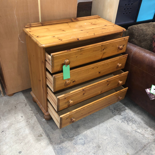 Solid Pine Chest Of Drawers - REF