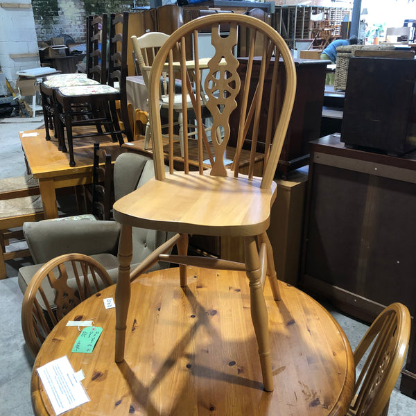 Pine Dining Table & Four Chairs - REF