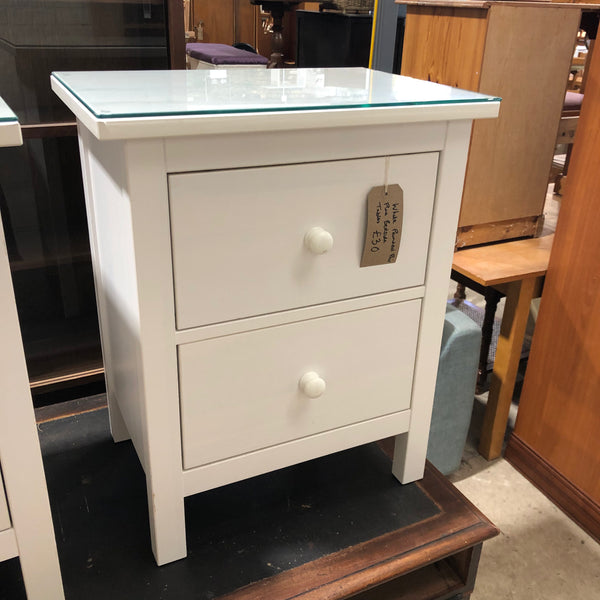 Pair Of White Bedside Tables