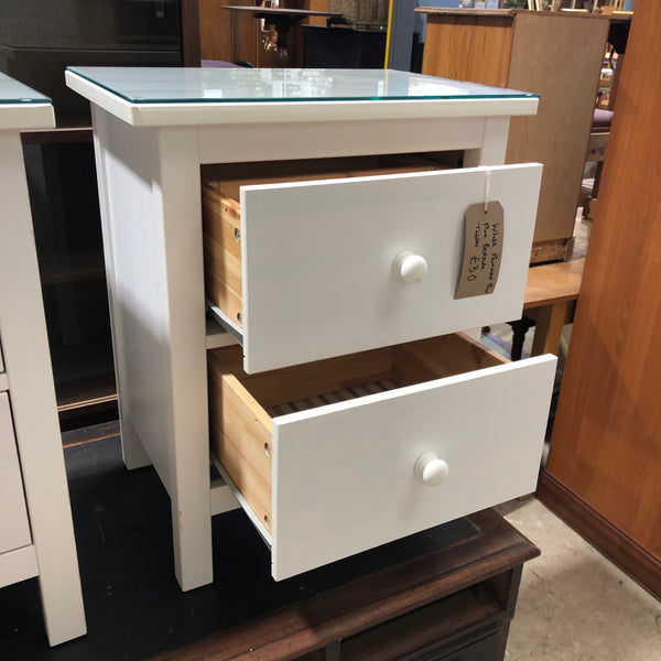 Pair Of White Bedside Tables